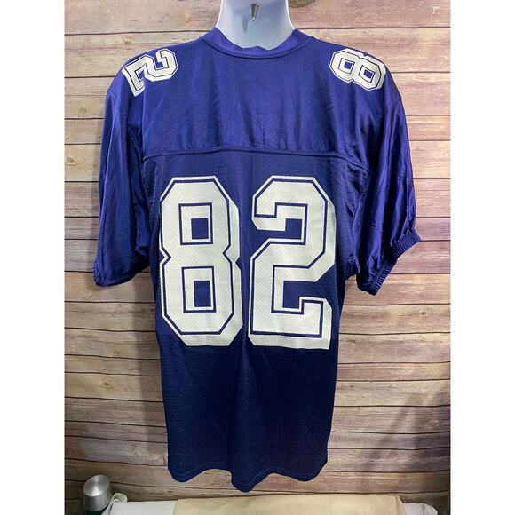 Riddell Blue Vintage North Football Jersey #82 Adult Large - Picture 2 of 11